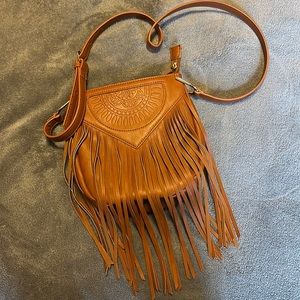 Brand new cross body fringe bag